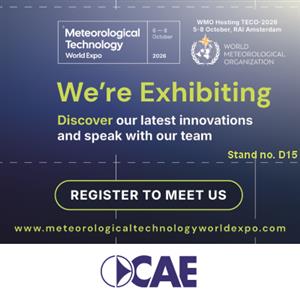 CAE in Amsterdam for Meteorological Technology World Expo and WMO TECO-2026