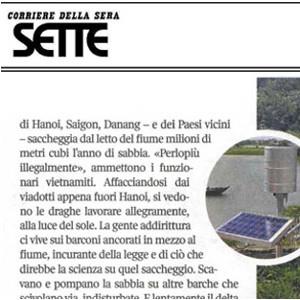 CAE on Sette - Corriere della Sera  to talk about hydro-meteorological monitoring systems in Vietnam