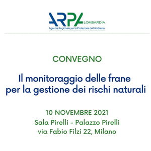 Frane, il 10 novembre a Milano focus su monitoraggio e allertamento