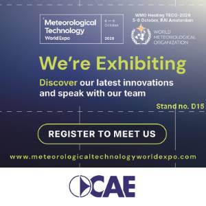 CAE en Ámsterdam para la Meteorological Technology World Expo y WMO TECO-2026