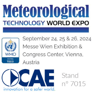 Del 24 al 26 de septiembre: ¡CAE en la Exposición Mundial de Tecnología Meteorológica!