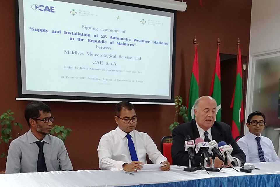 Maldives: green light to the expansion of the national meteorological monitoring network with 25 new stations and control centers