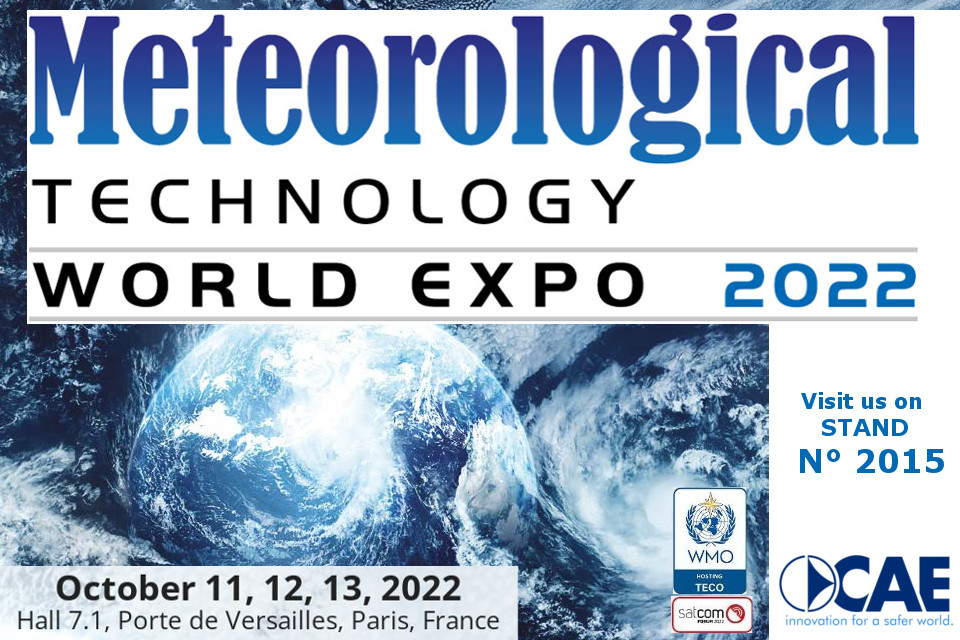 Join us at the Meteorological Technology World Expo 2022 | 11-13 Oct, Paris