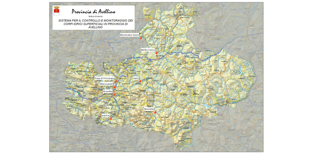 Un sistema di controllo e monitoraggio per i corpi idrici superficiali in Provincia di Avellino