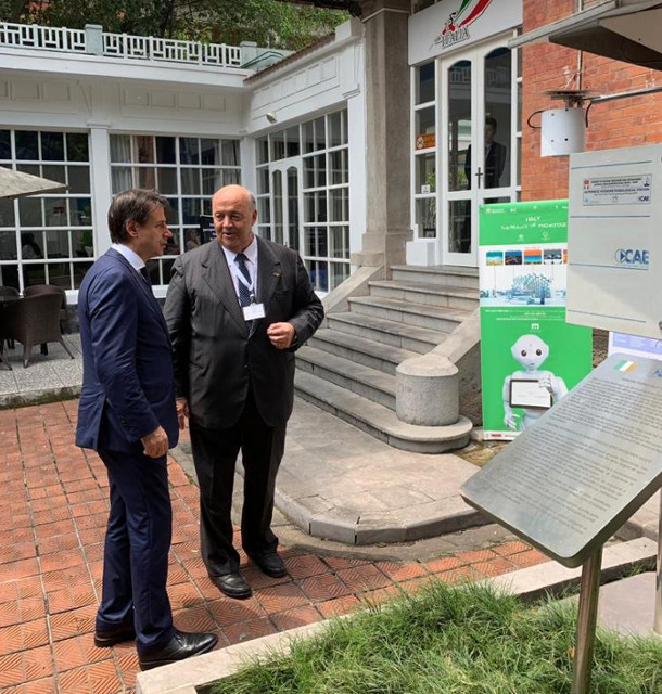 The Italian Prime Minister, Giuseppe Conte, visiting the Socialist Republic of Vietnam