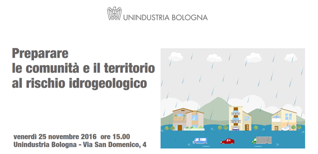 Evento sul rischio idrogeologico presso Unindustria Bologna